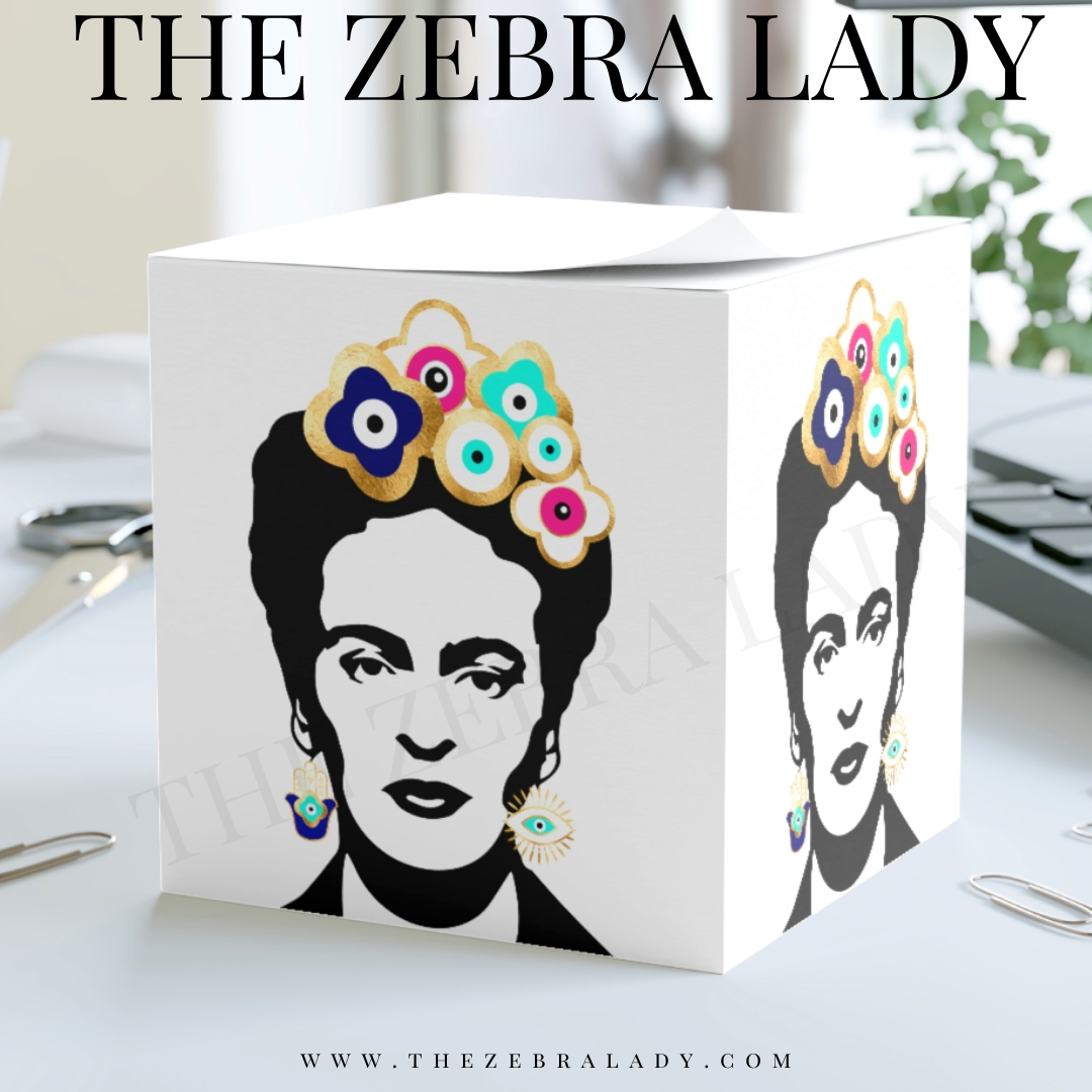 Frida Kahlo Evil Eye Zen Note Cube