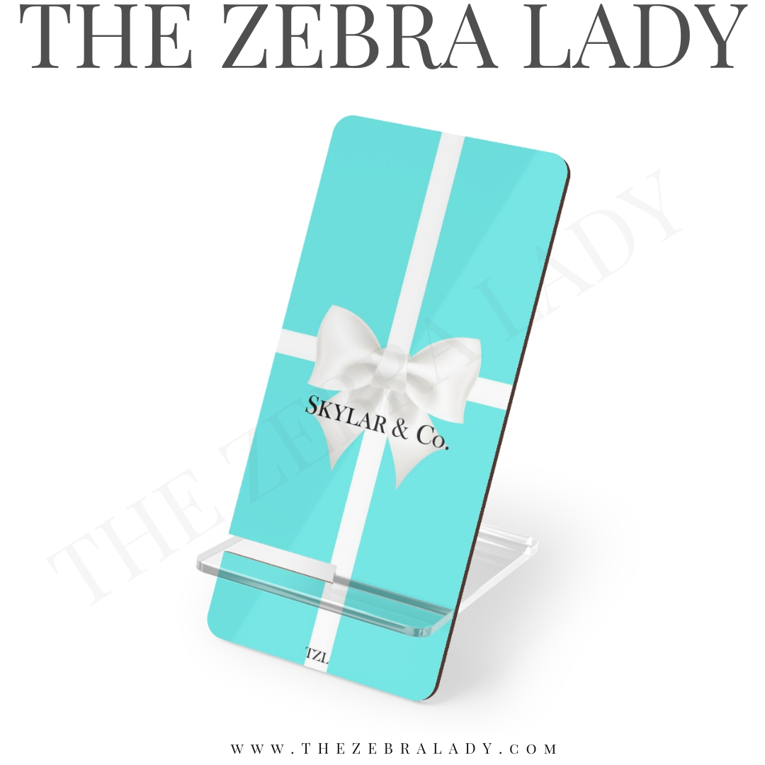 Personalized Breakfast at Tiffany's Smartphone Stand