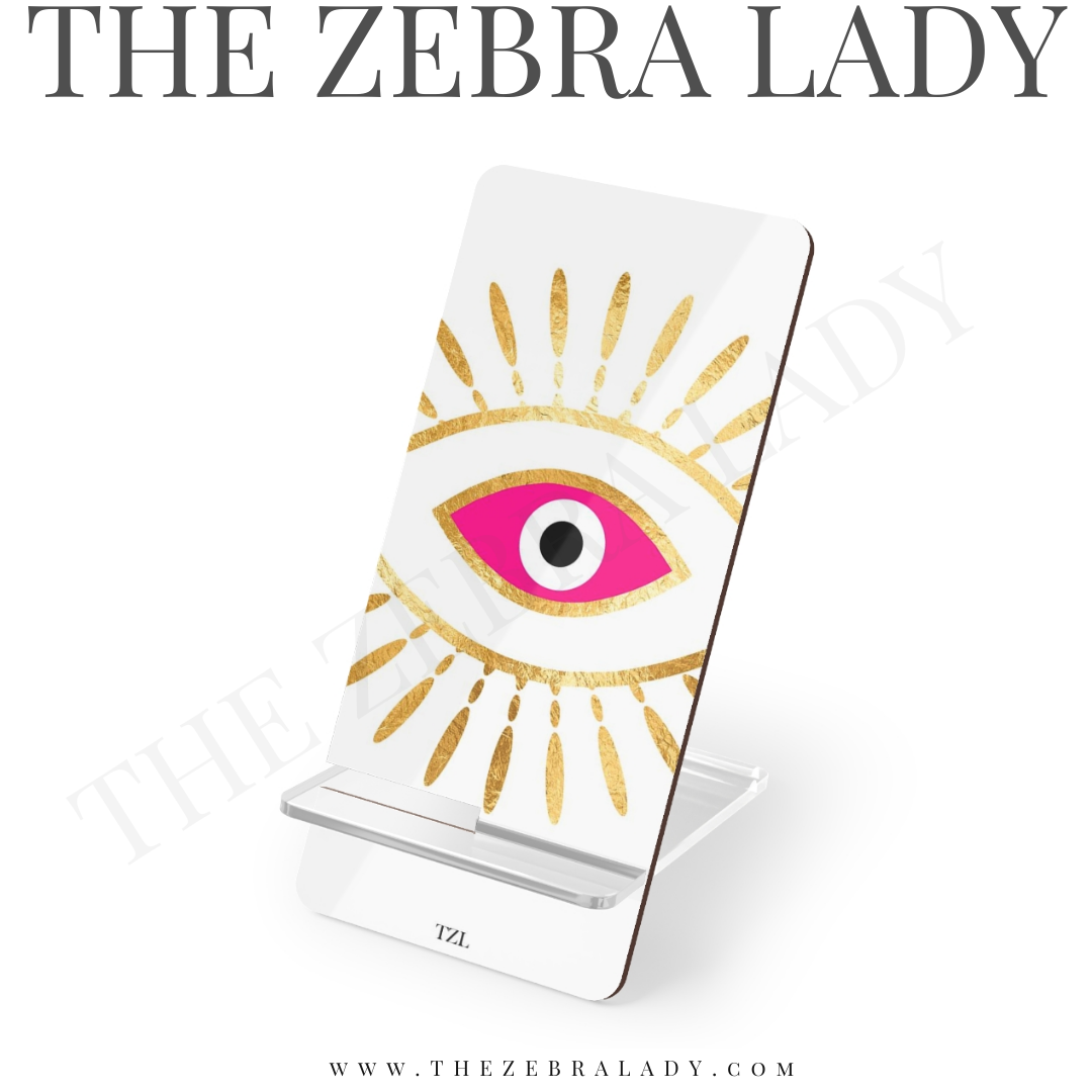 Hot Pink Evil Eye Smartphone Stand