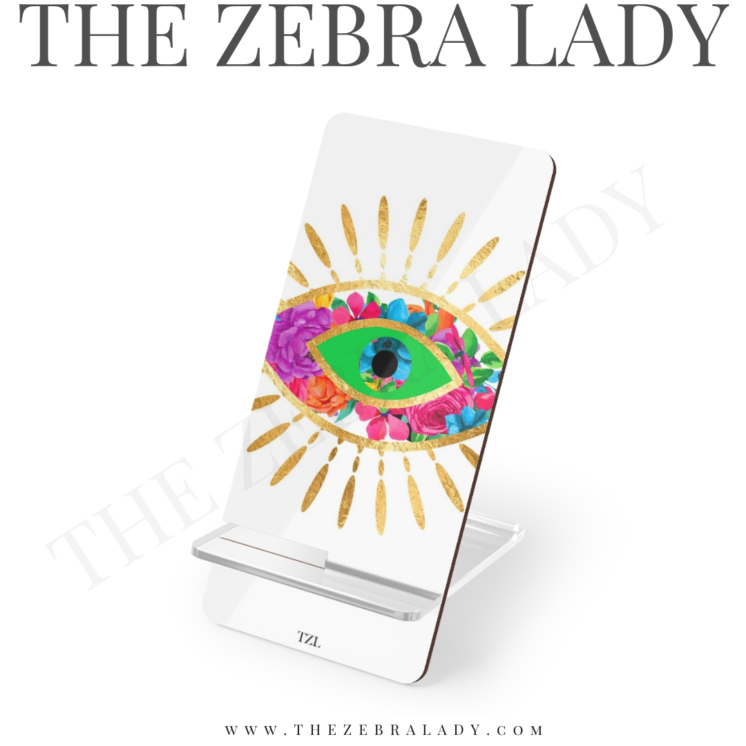 Flowers Evil Eye Smartphone Stand