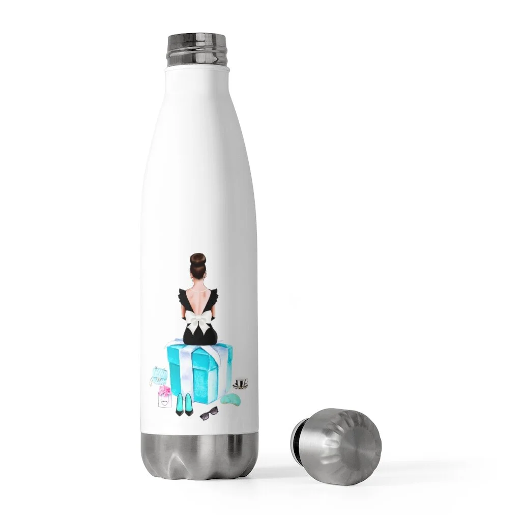 Audrey Girl Aqua Box Inspired Insulated Bottles 20oz Light Skin