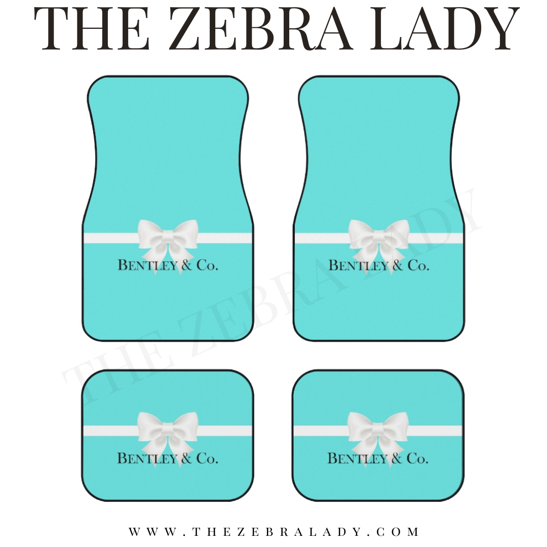 Breakfast at Tiffany's Personalized Car Floor Mats