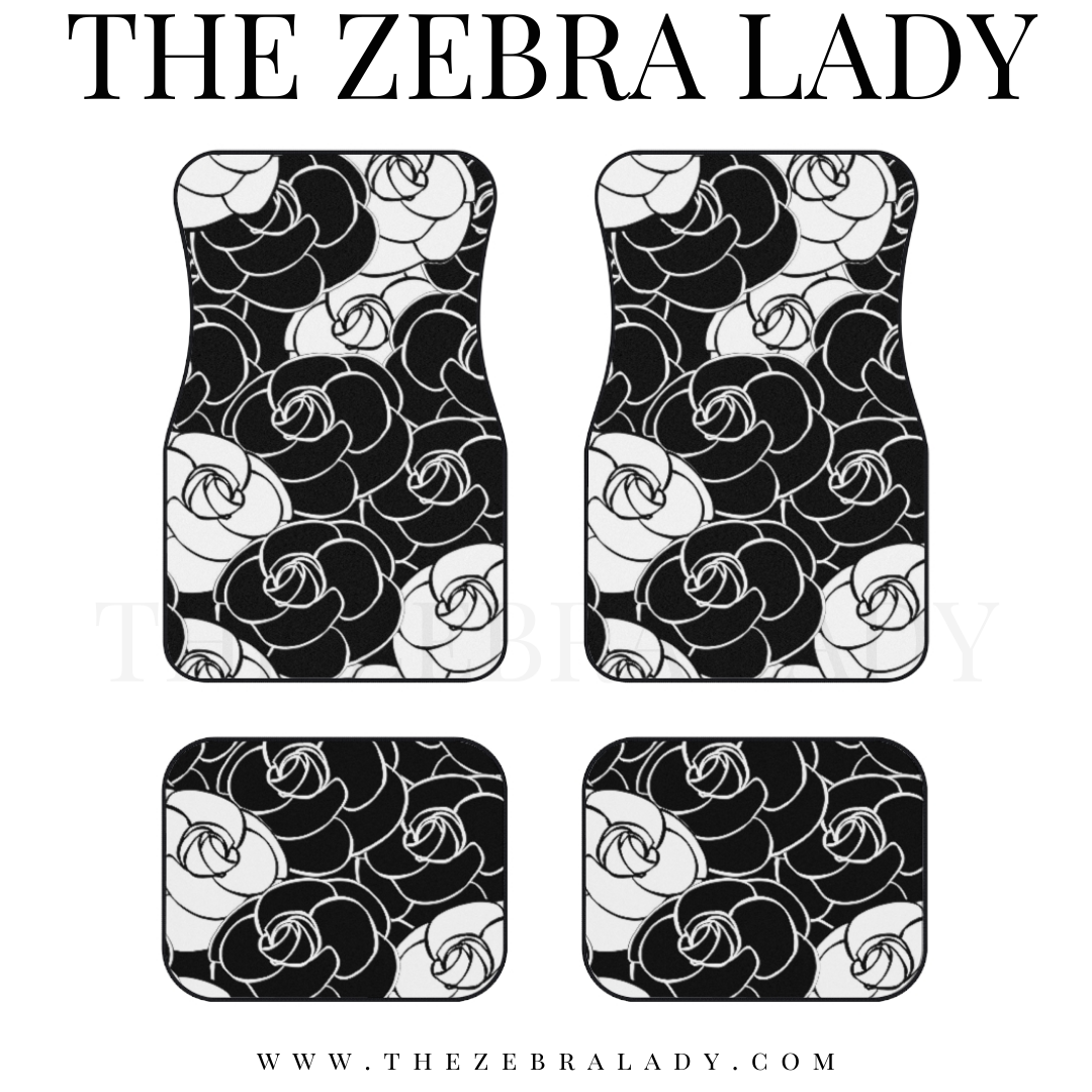 Fashion Camellia  Car Floor Mats