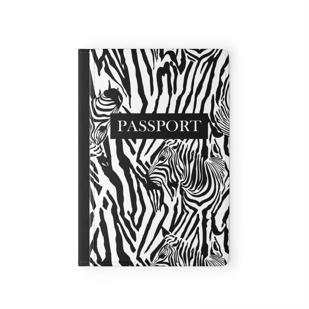 Zebra Passport Cover