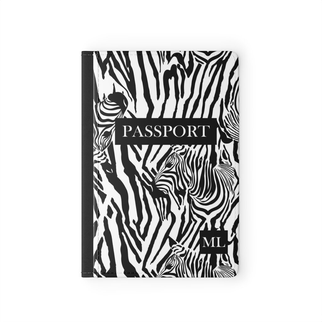 Zebra Passport Cover Personalized
