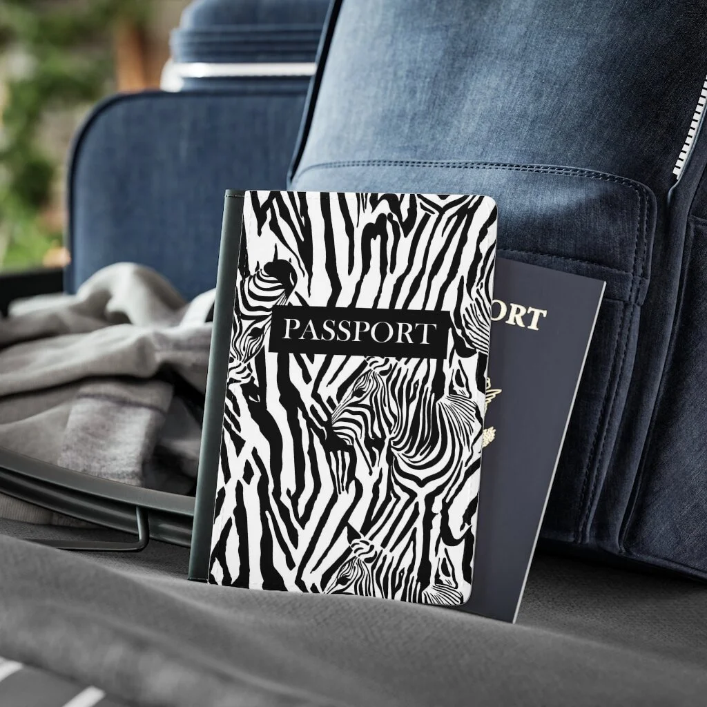 Zebra Passport Cover
