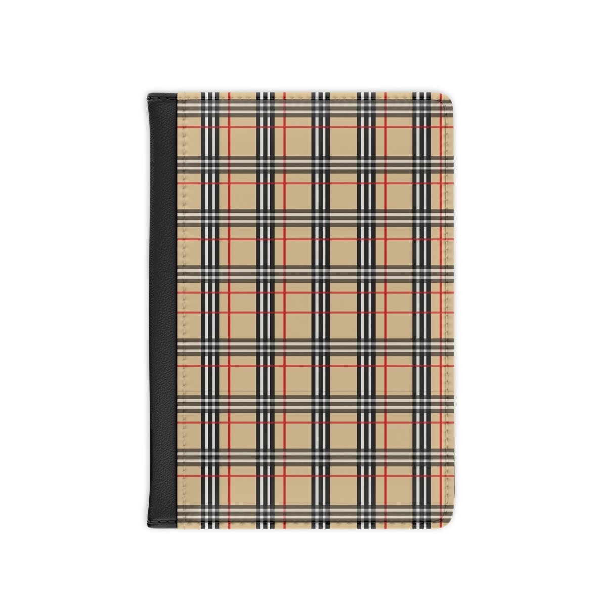 Tan Plaid  Passport Cover THEZEBRALADY.COM