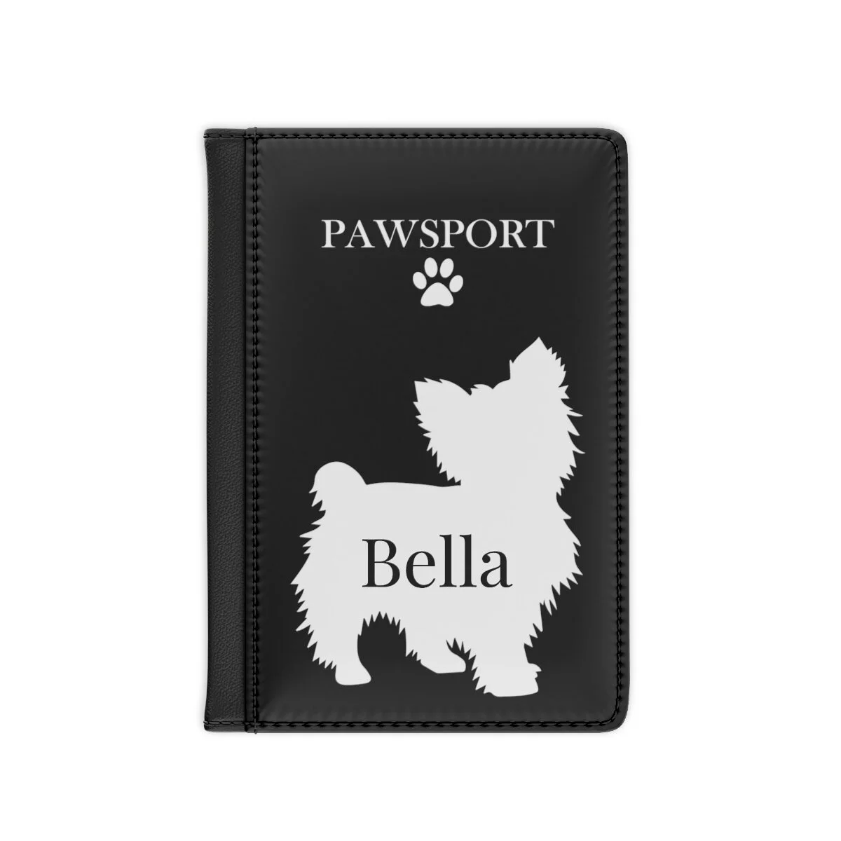 Pawsport Pet Black Passport Cover Personalized