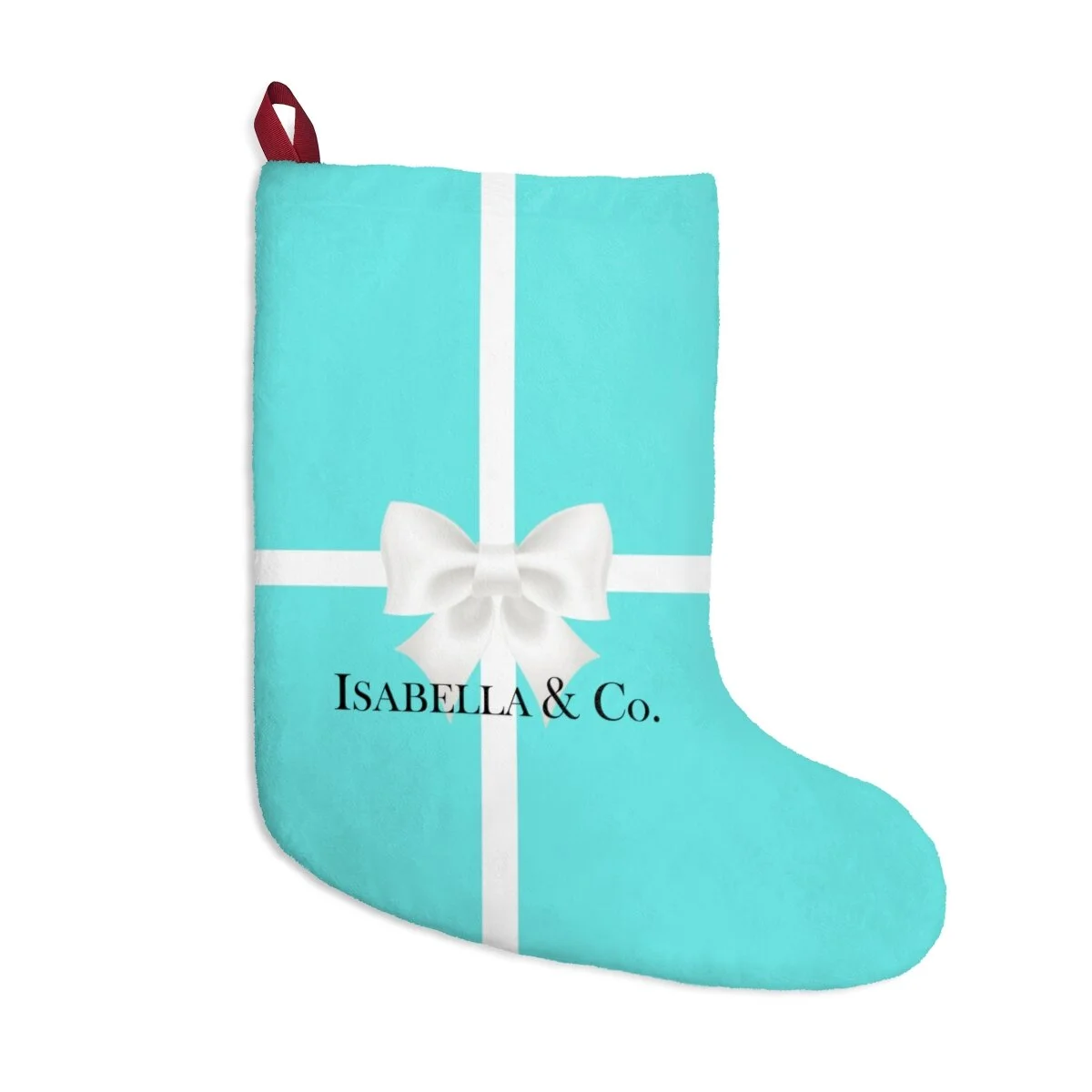 Breakfast at Tiffany's Personalized Christmas Stockings TheZebralady.com