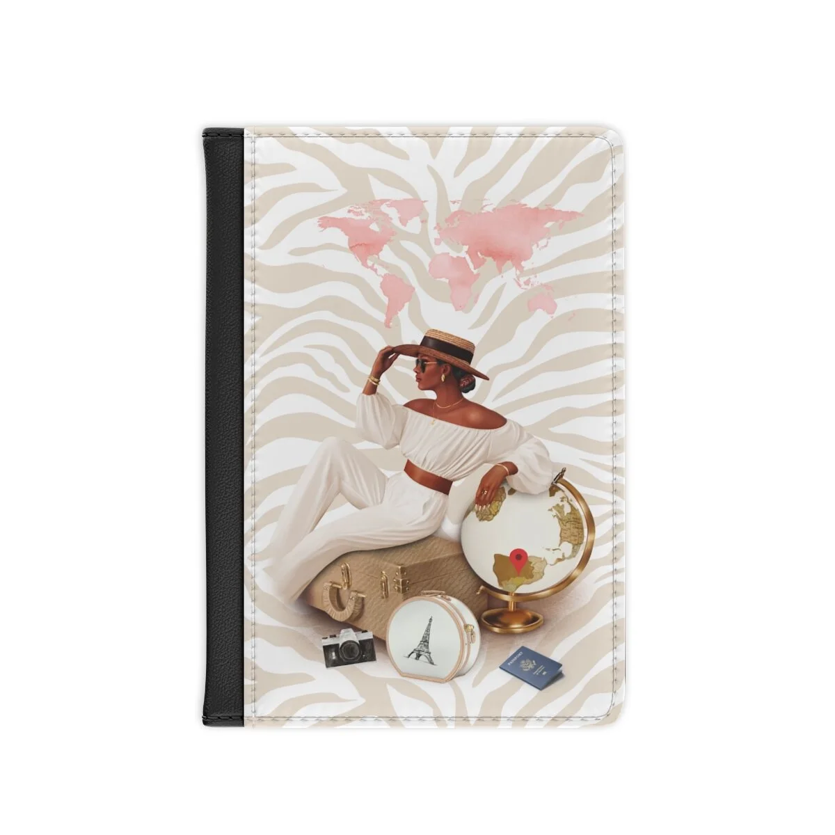 Travel Girl Passport Cover African American