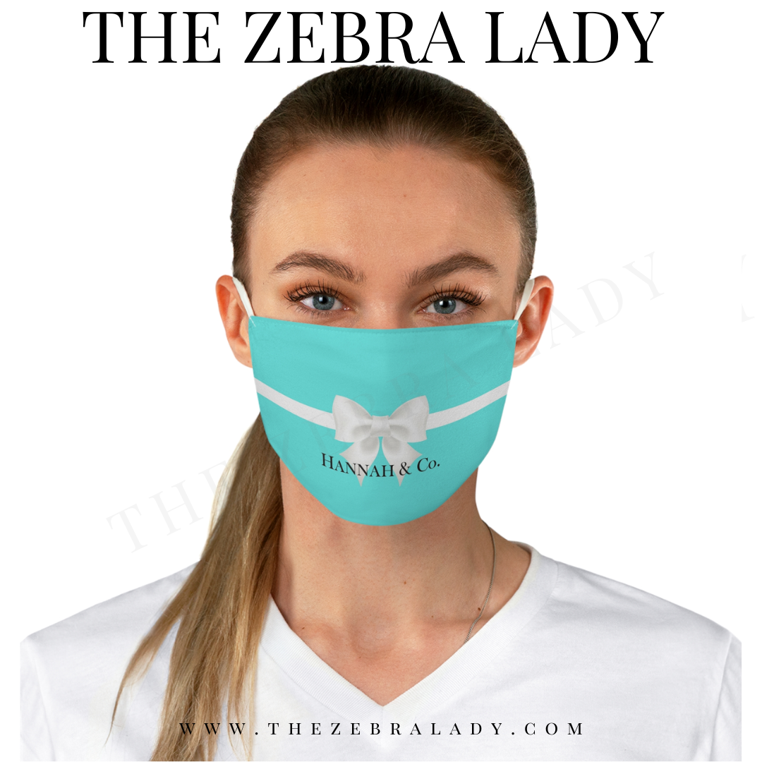 Personalized Breakfast at Tiffany's Face Mask