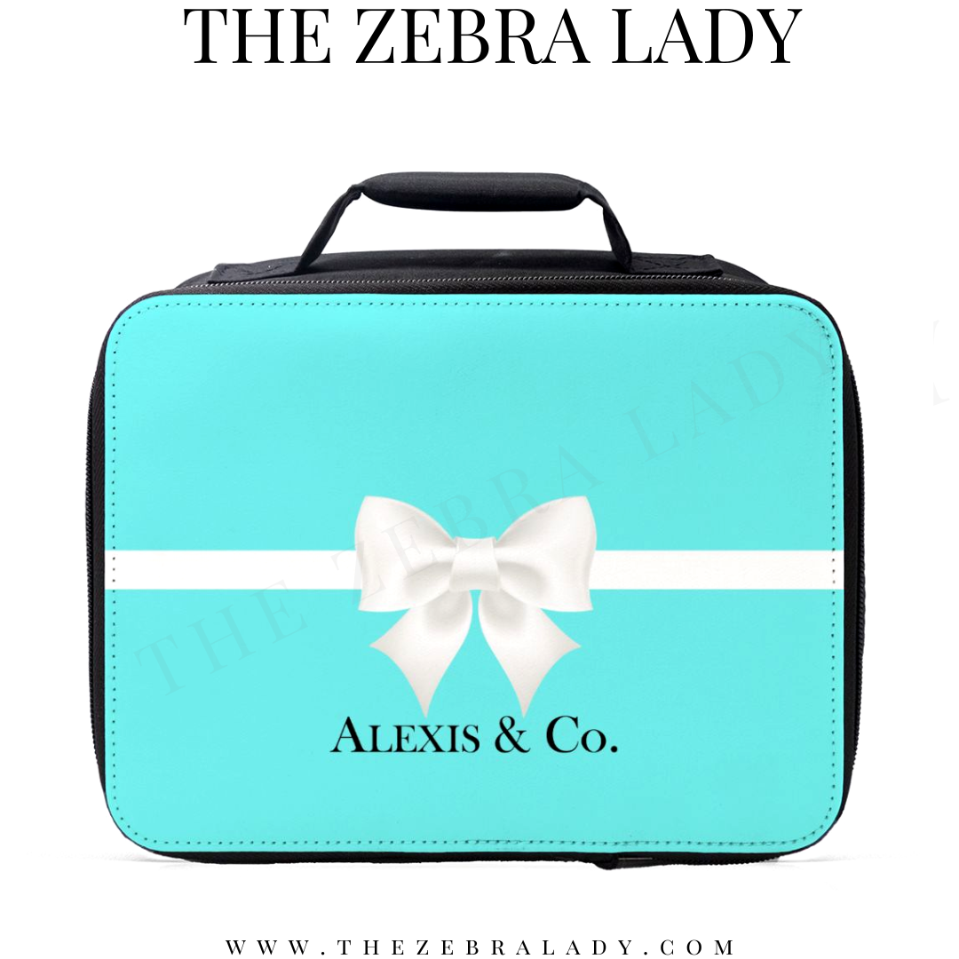 Breakfast at Tiffany's personalized Lunch Box — THE ZEBRA LADY