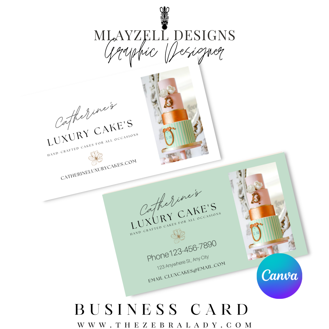 Luxury Cake Bakers Business Card Template