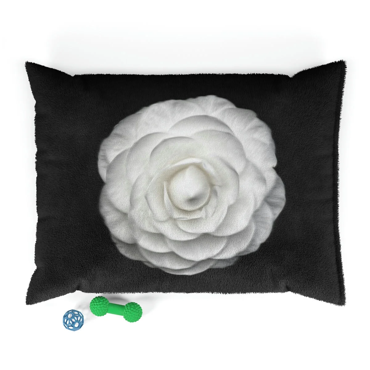 Coco Fashion White Camellia Rose Pet Bed