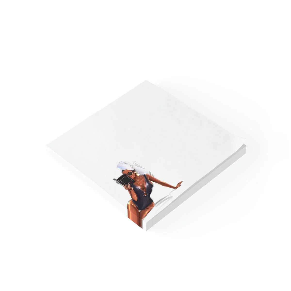 Fashion Swimsuit Girl illustration African American Post-it® Note Pads