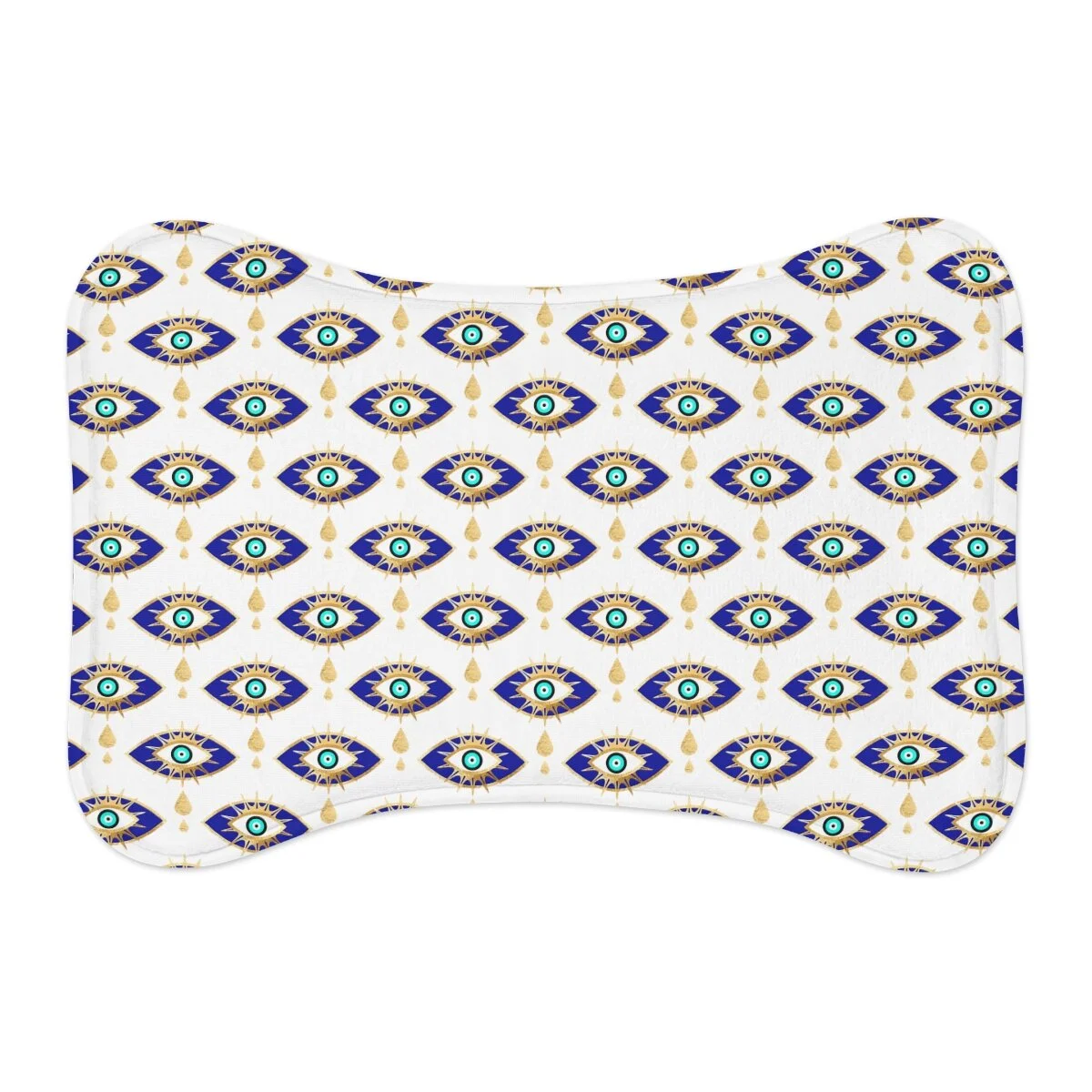 Evil Eyes Zen Bone Shape & Fish Shape Pet Feeding Mats