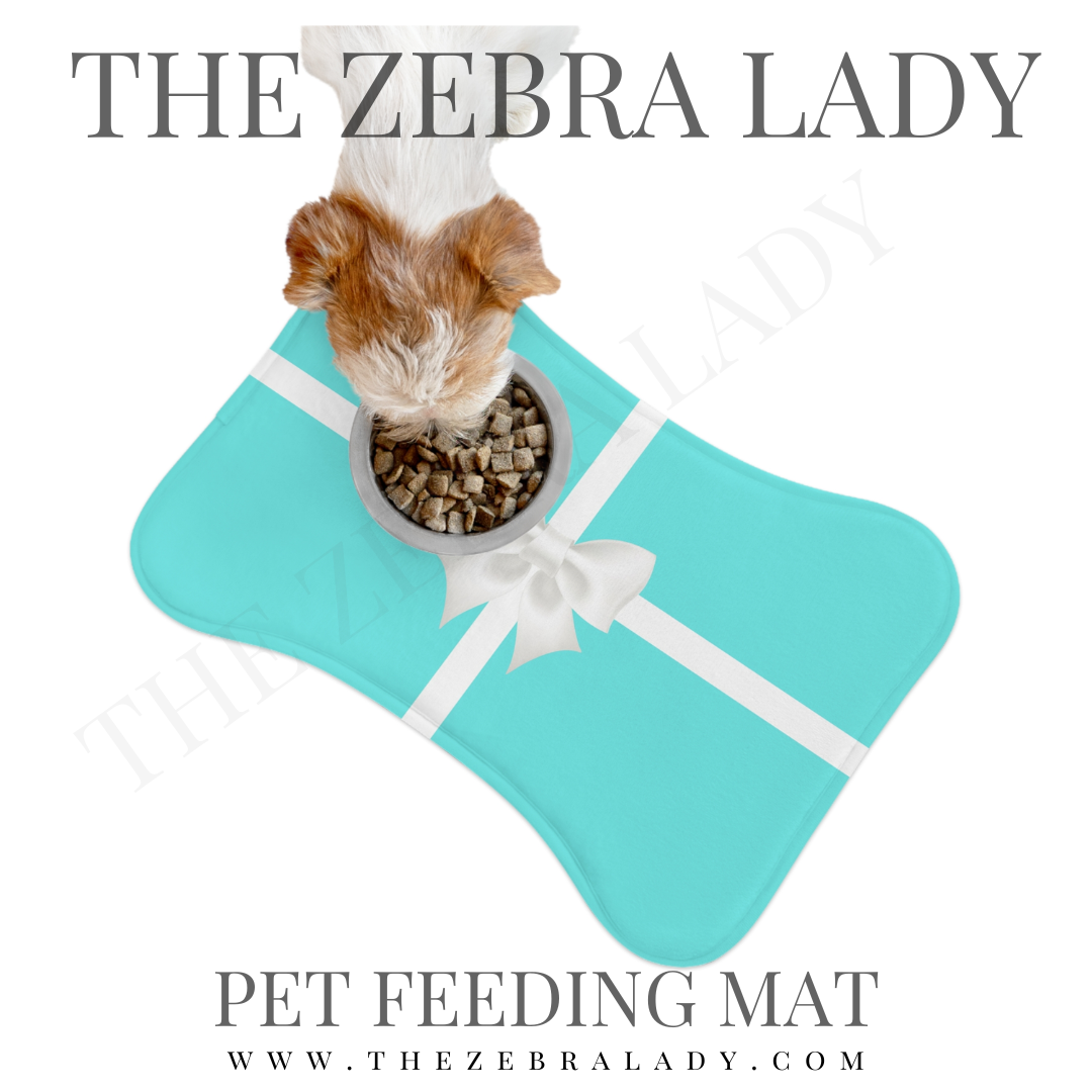 Breakfast at Tiffany bone shape and fish shape feeding mats by Monique Layzell© THEZEBRALADY.COM (3).png