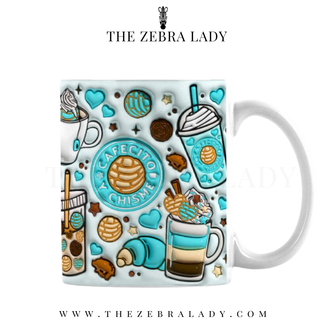 Aqua  Cafecito Pan Dulce Mug 11 oz or 15 oz