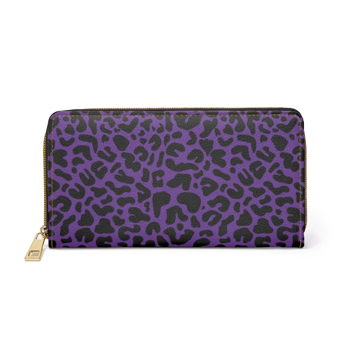 Purple Leopard  Zipper Wallet