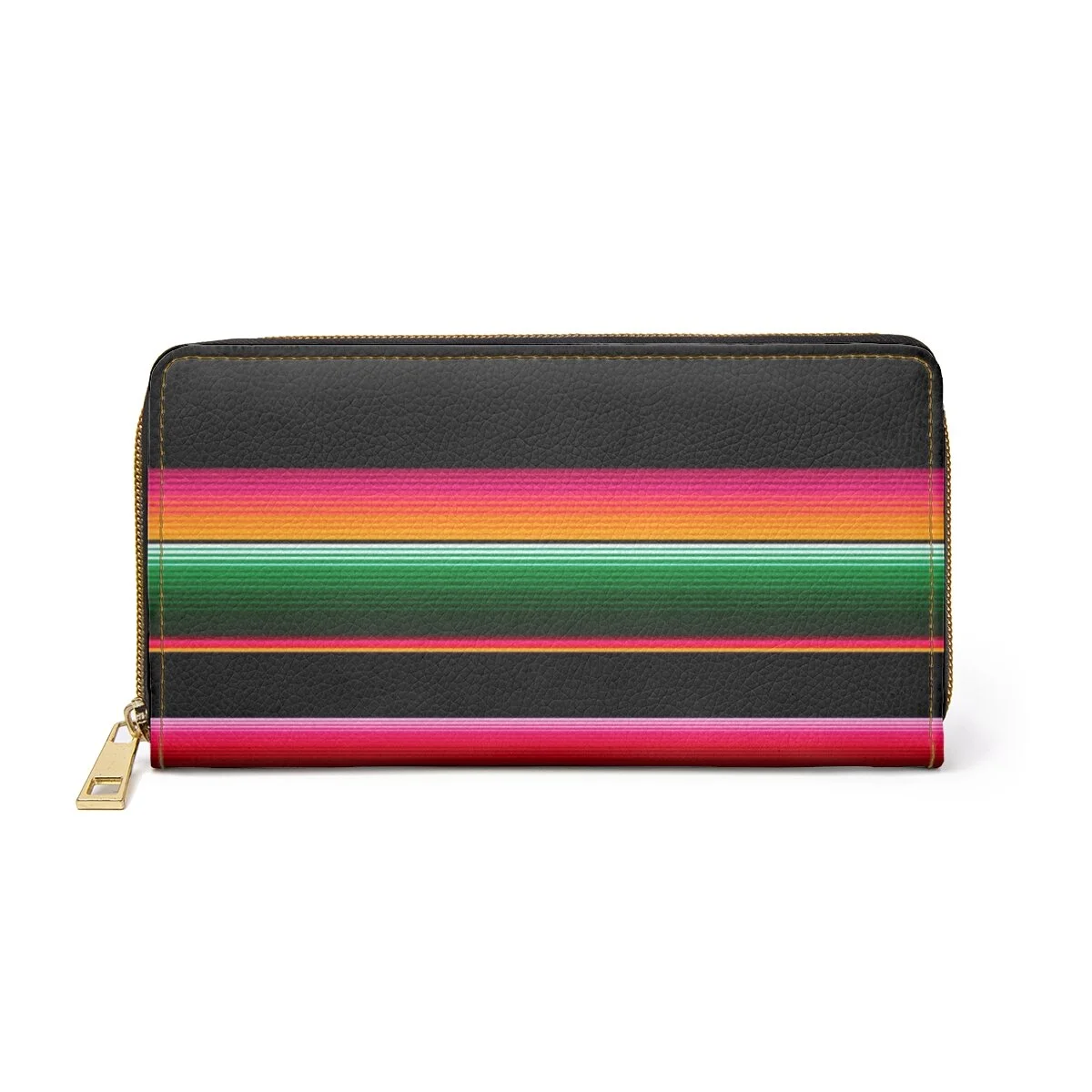 Serape Black Zipper Wallet