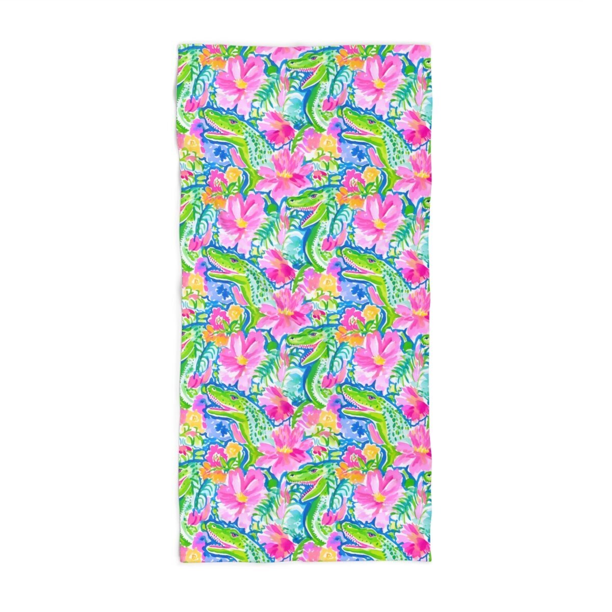 Preppy Alligator Beach Towel