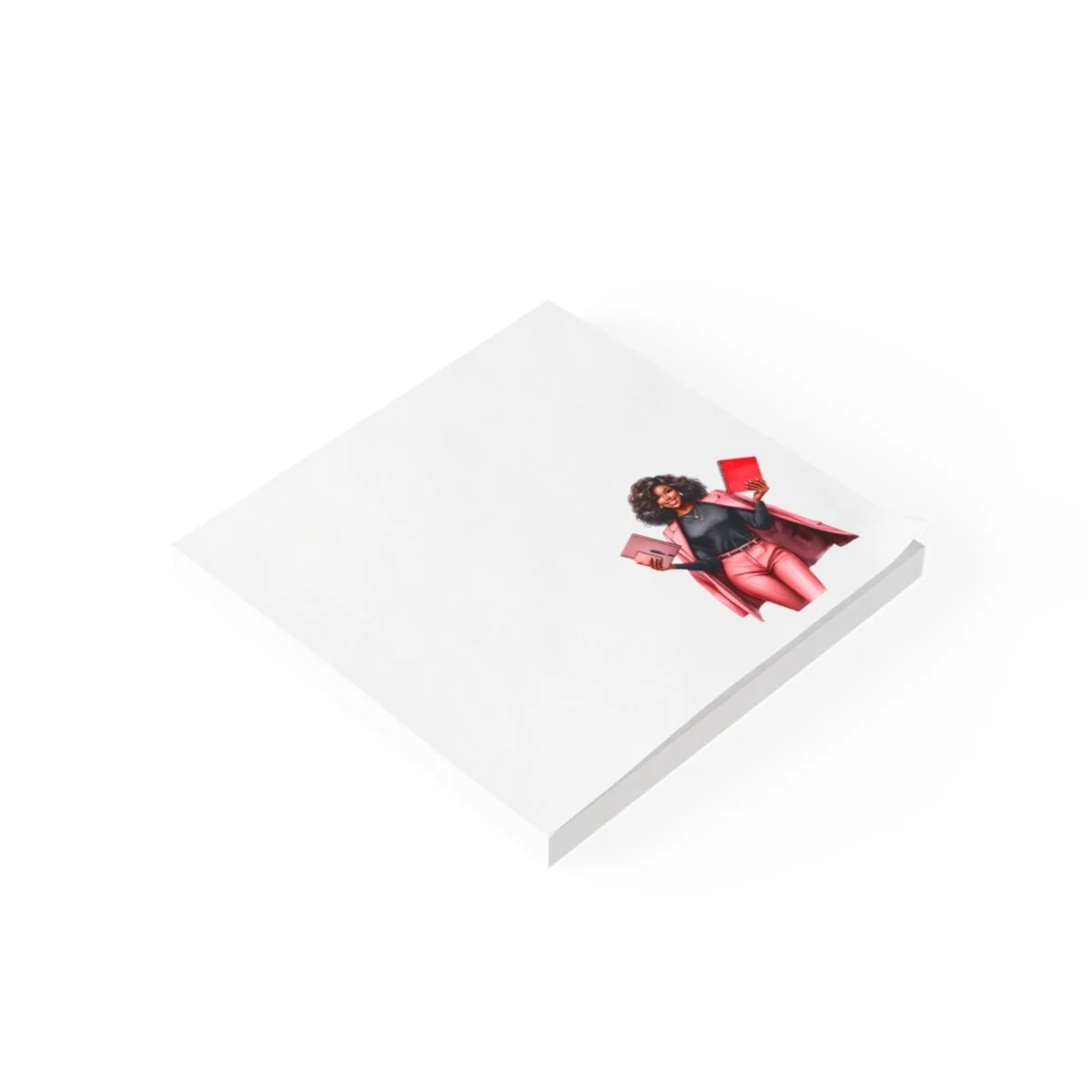 Girl Boss Pink Suit Fashion Girl Illustration African American Post-it® Note Pads