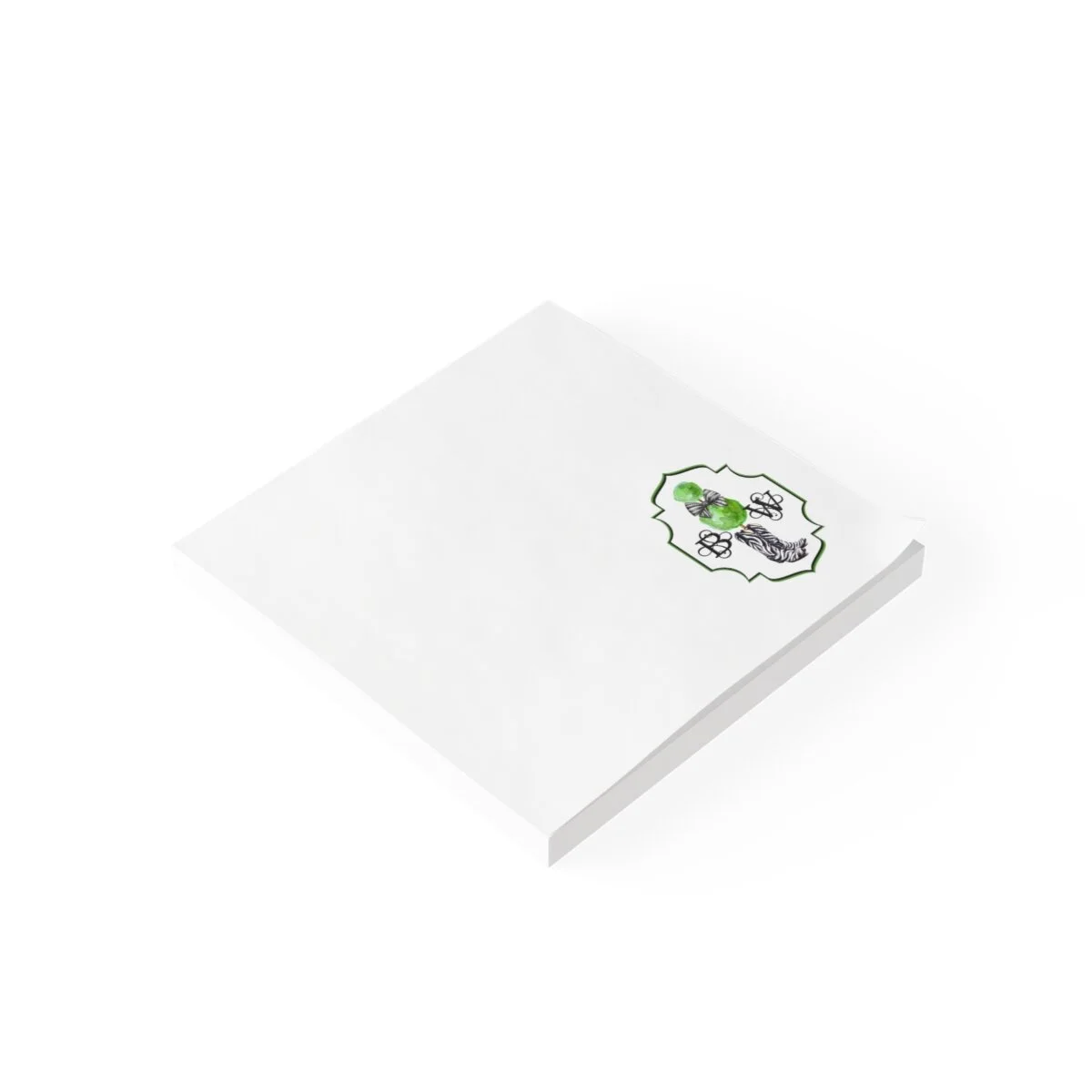 Chinoiserie Preppy Zebra Cowgirl Boots Topiary Monogram  Post-it® Note Pads