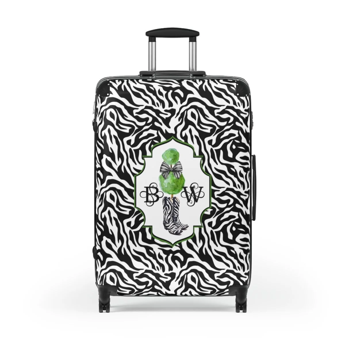 Chinoiserie Preppy Zebra Cowgirl Boots Topiary Monogram Suitcases