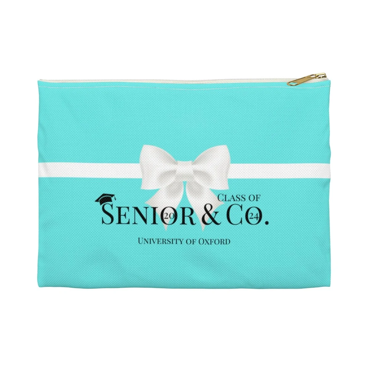 Senior and Co Breakfast at Tiffany Personalized Graduation 2024 Accessory Pouch Makeup Bag