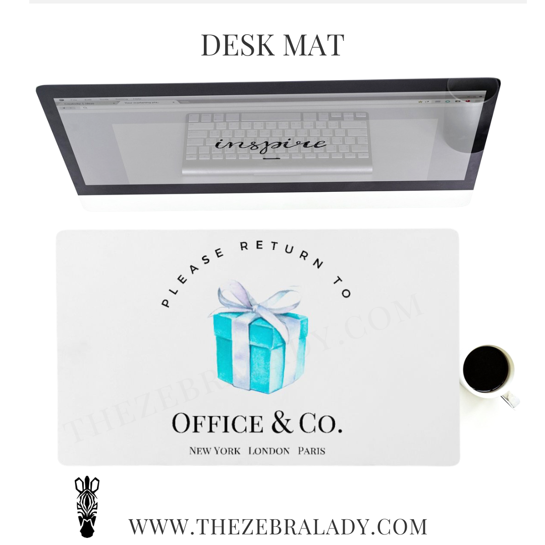 Large Please return Office Breakfast at tiffany desk mat Thezebralady .png