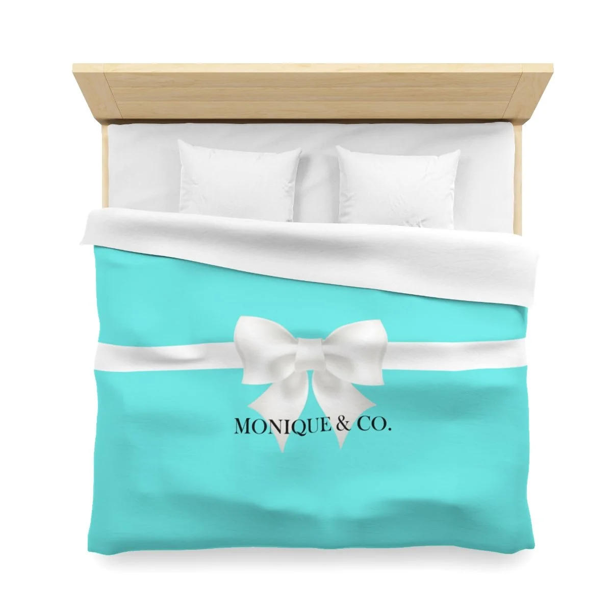 Personalized Name Breakfast at Tiffany's Duvet Cover