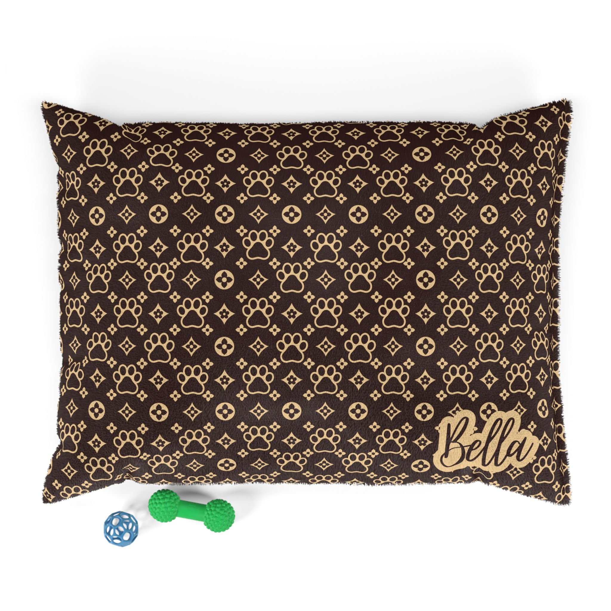 Personalized Luxury Fashion Paws Designer Pet Bed - Stylish Dog or Cat Bed