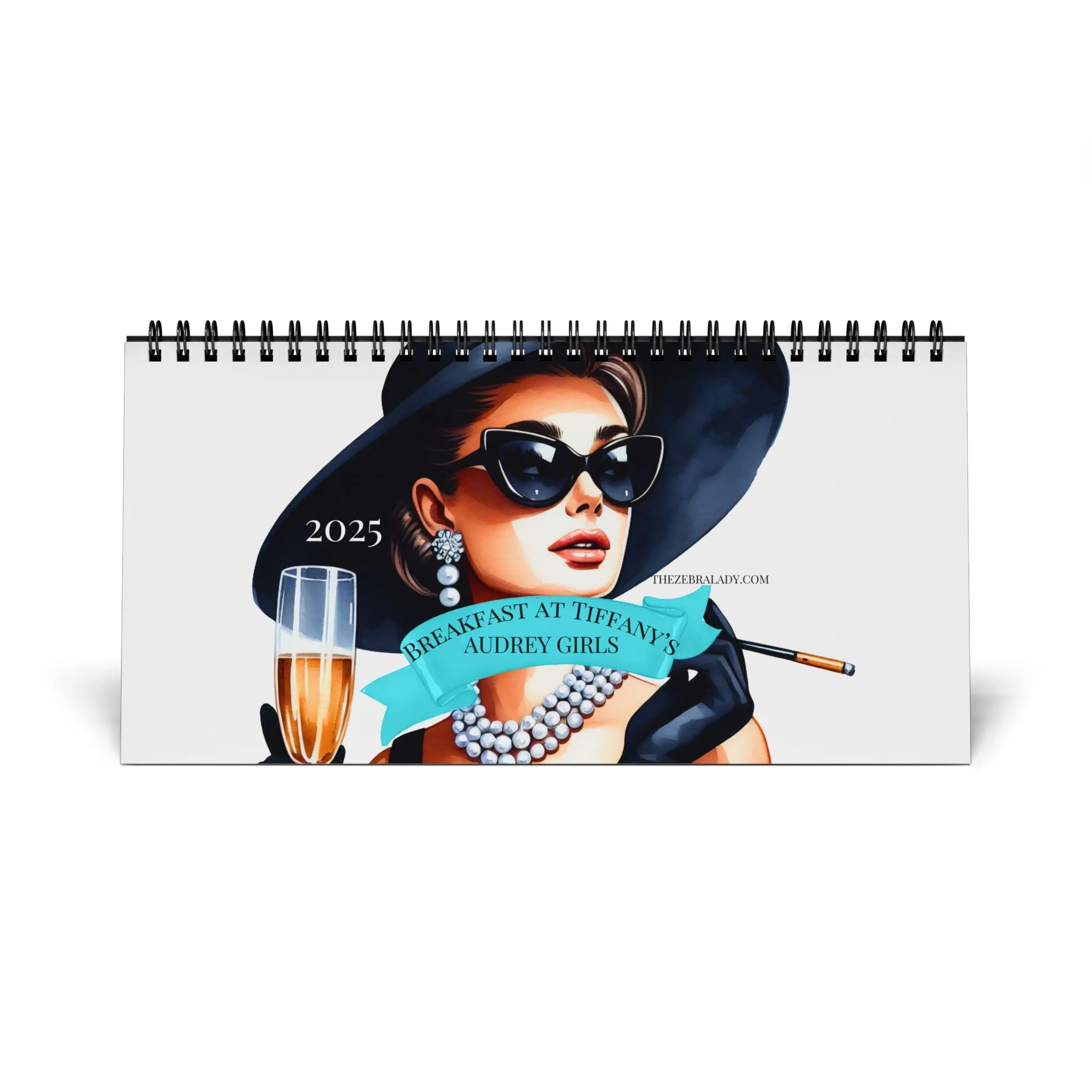 2025 Breakfast at Tiffany's Audrey Girls Desk Calendar