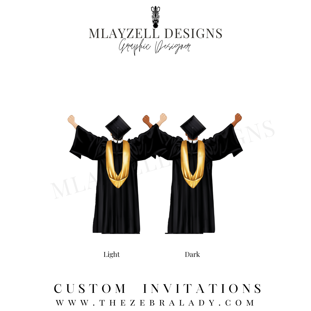 Mexican American Male Mexican American Eagle Graduation Invitations  THE  ZEBRA LADY
