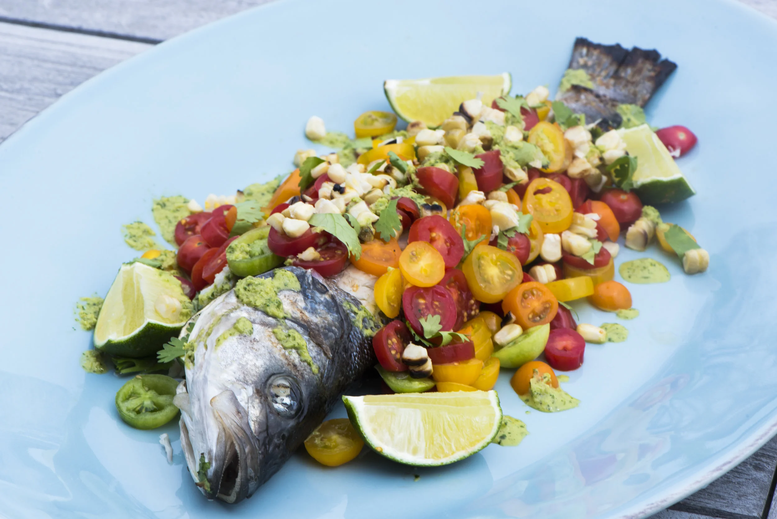 whole grilled branzino 
