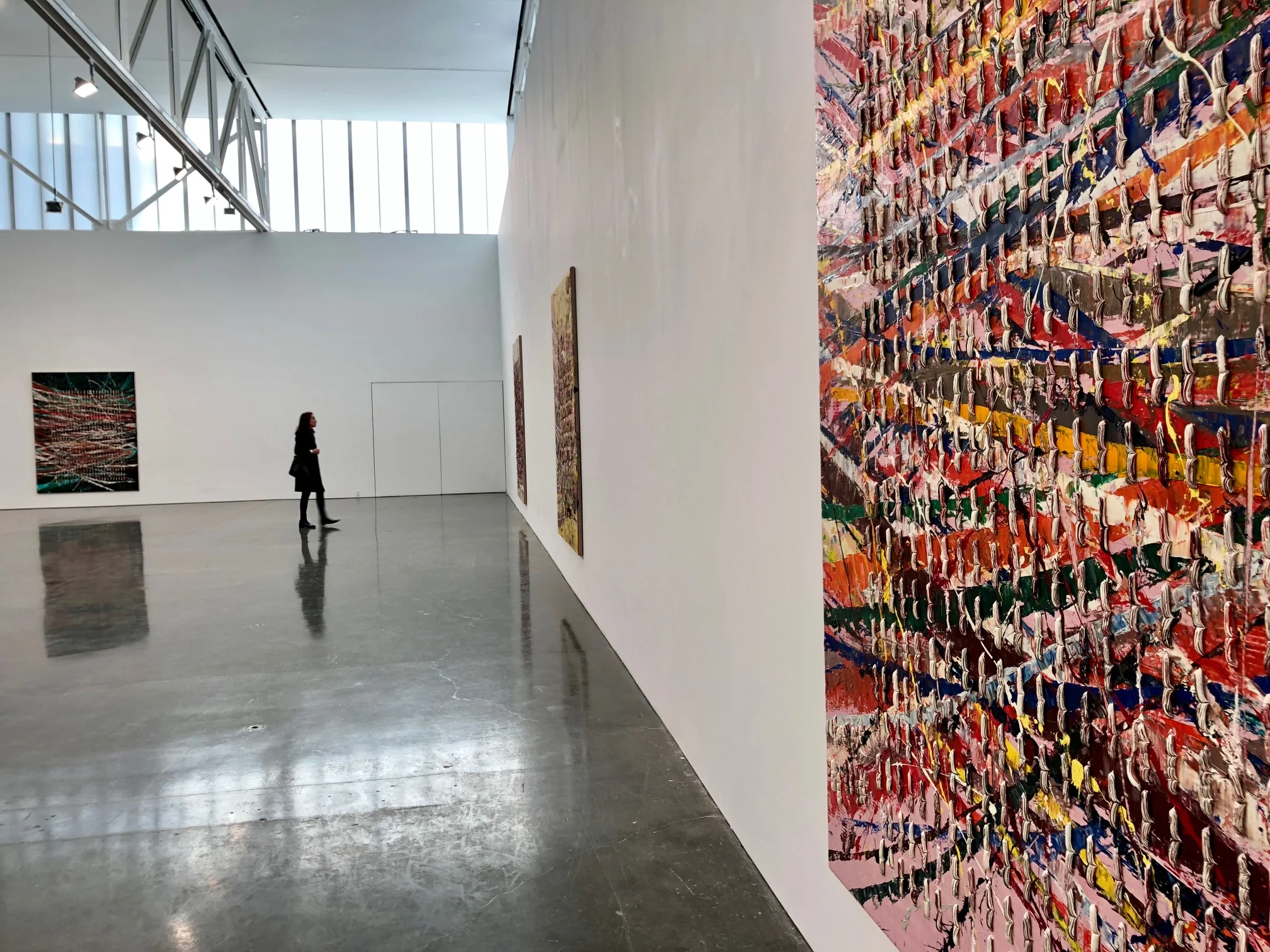 Gagosian Gallery, Chelsea, NY, Artwork by Mark Grotjahn, photograph by Amie Potsic copyright 2018