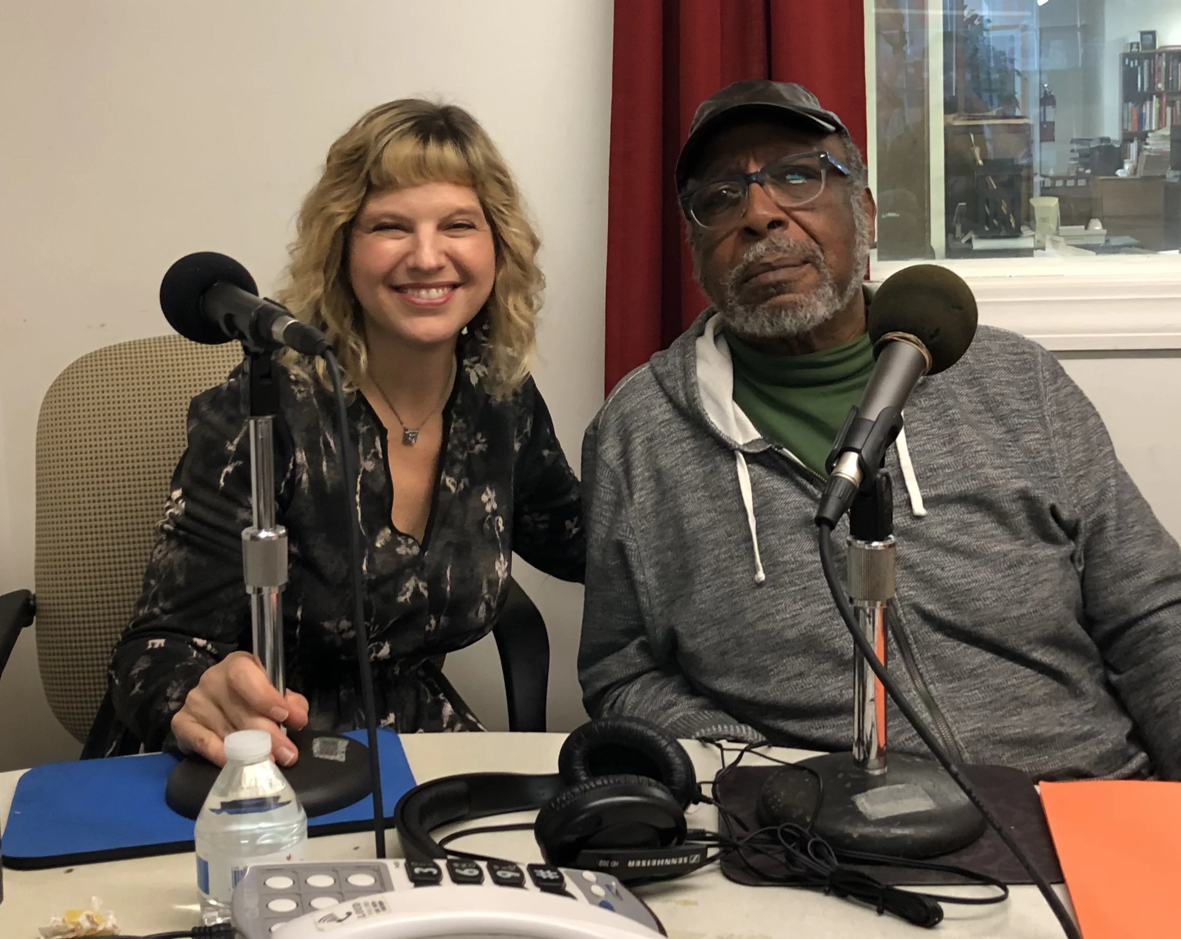 Amie Potsic and Don Camp at WCHE 1520 Radio Studio in West Chester
