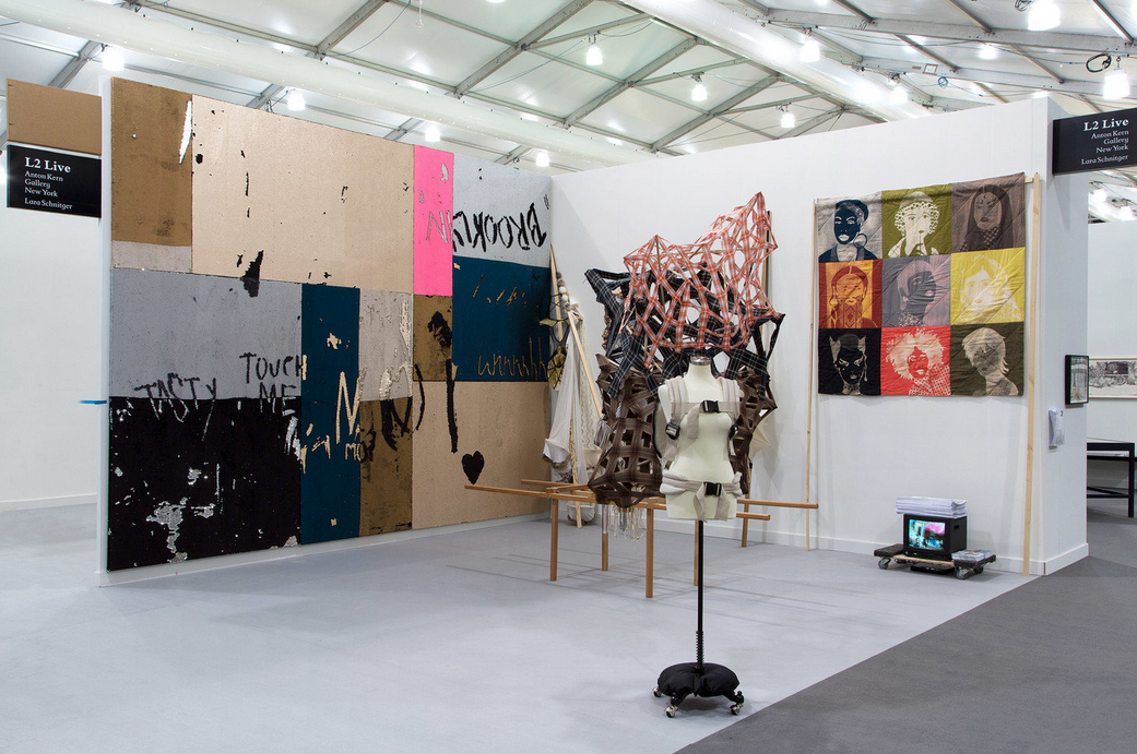 Anton Kern Gallery's booth at Frieze,