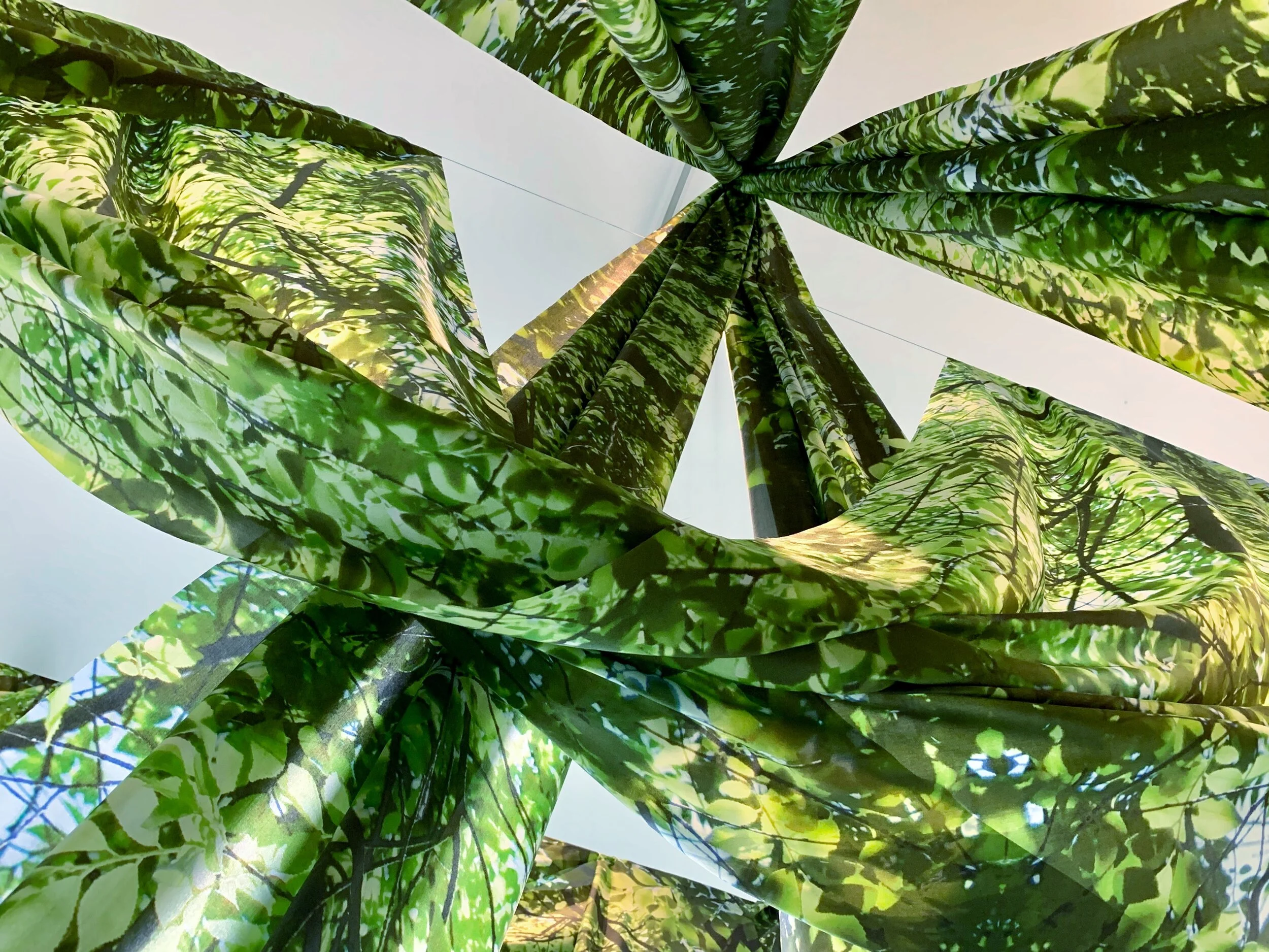 © Amie Potsic, Paradise (detail 1), Archival Pigment Print on Silk, Dimensions variable, 2019. Please inquire about commissions and design collaborations.