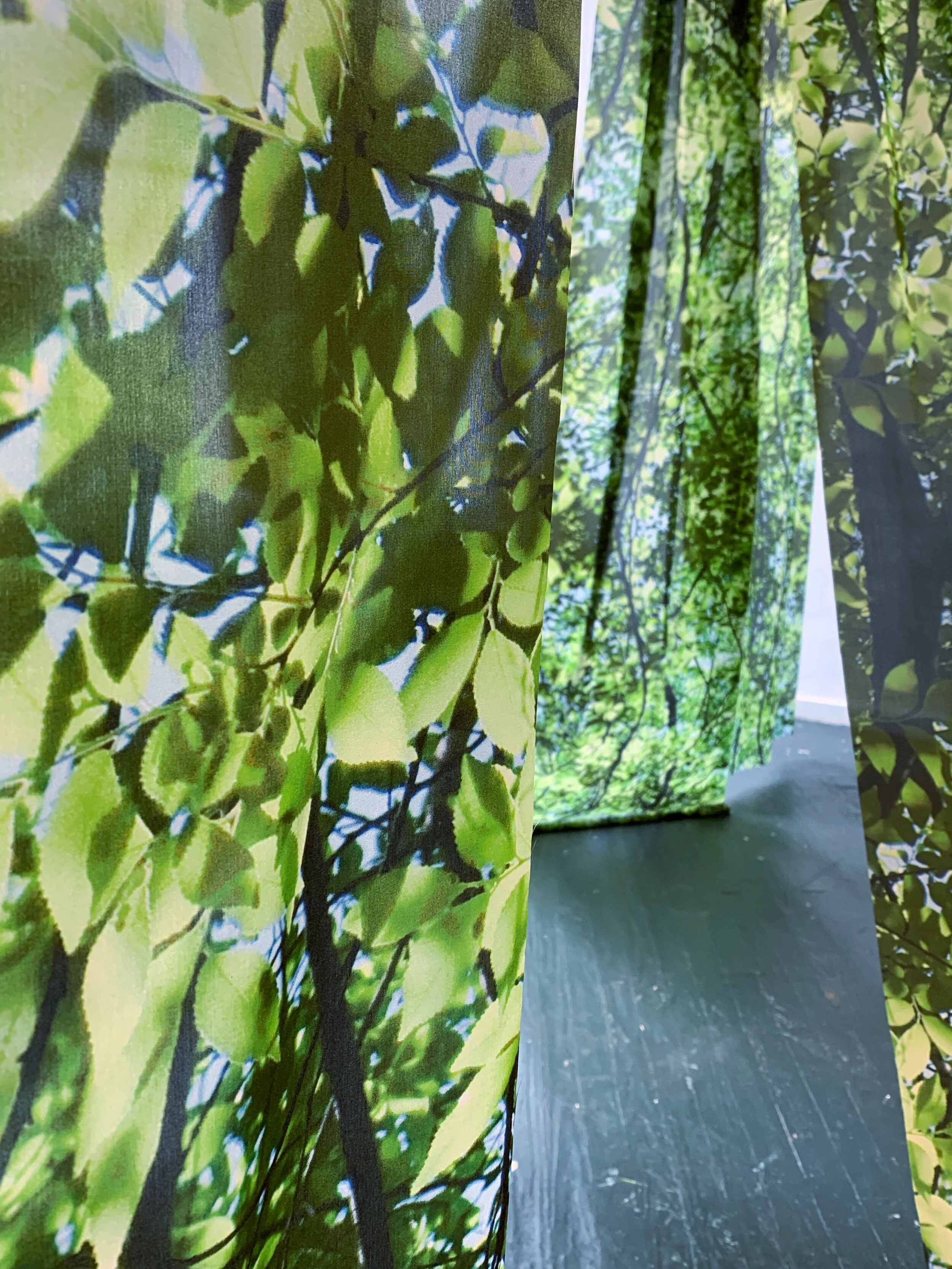 © Amie Potsic, Paradise (detail 2) , Archival Pigment Print on Silk, Dimensions variable, 2019. Please inquire about commissions and design collaborations.