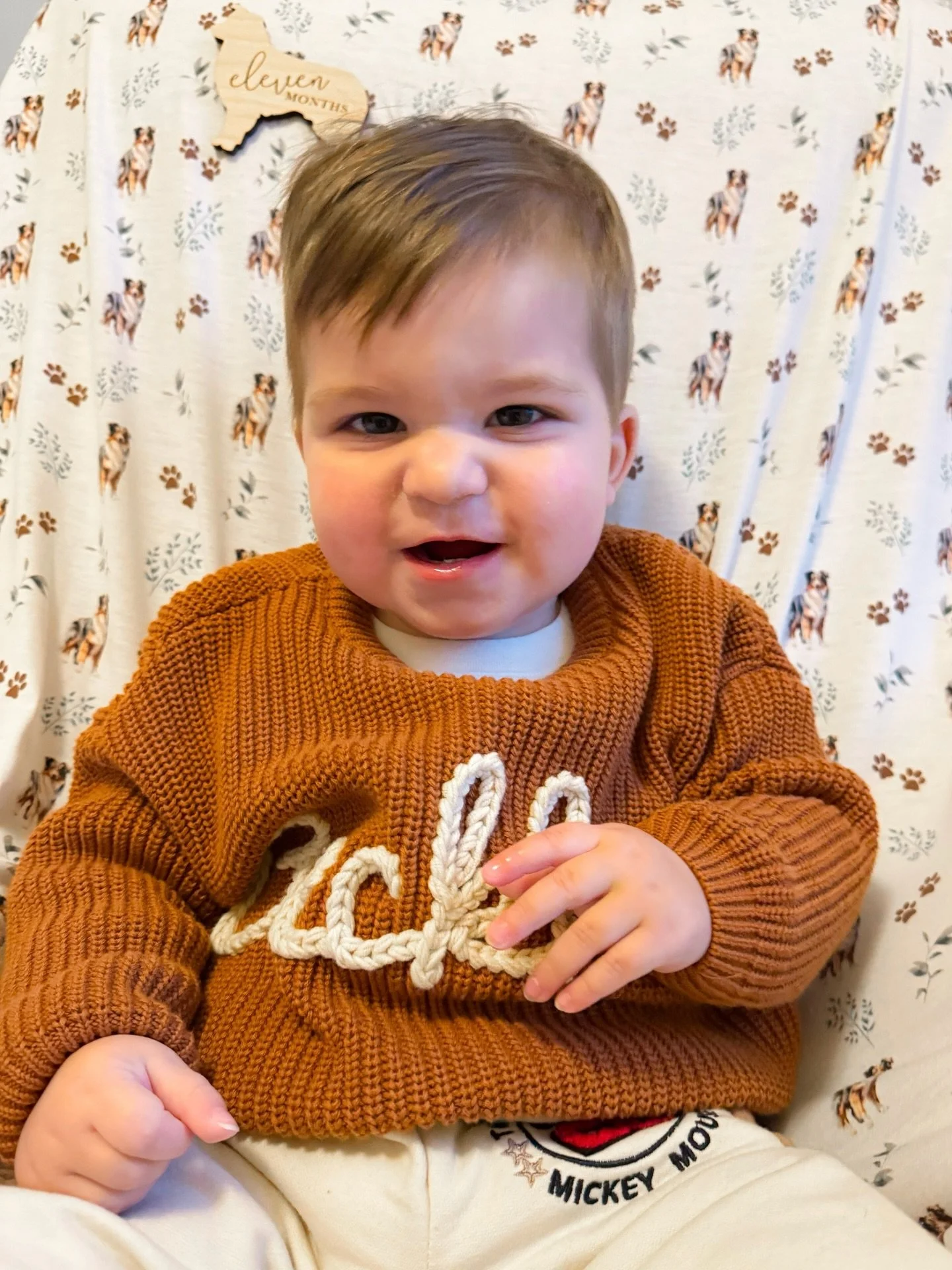 In total denial that this is the last monthly update before he&rsquo;s a year old 🥲