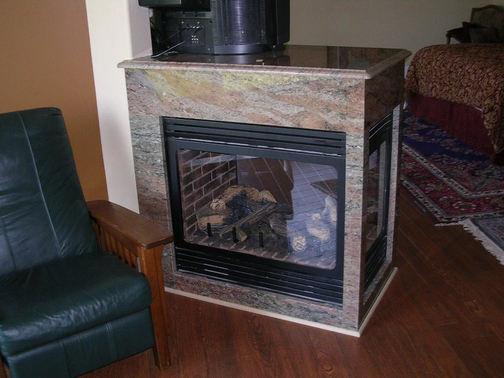 Granite Fireplace Samaan Rosewood 1
