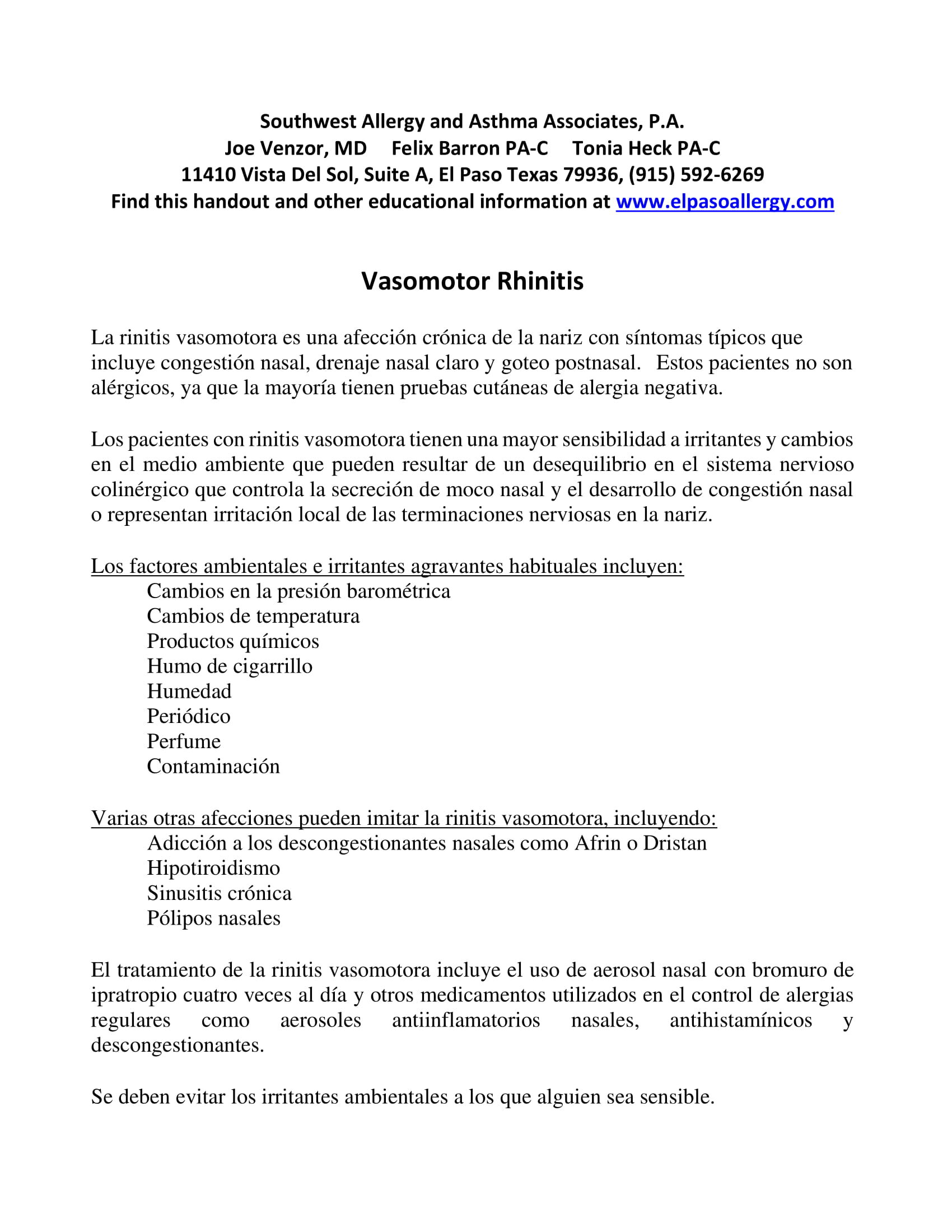 Handout Vasomotor Rhinitis Spanish-1.jpg