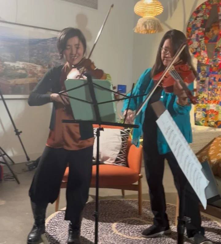 A time was had at @massdesigngroup last night when dreamers, artists, and implementers gathered to talk about how we build ecosystems of care. A trio of string artists from Longwood Symphony Orchestra including our own @shawpongliu led a jam session 