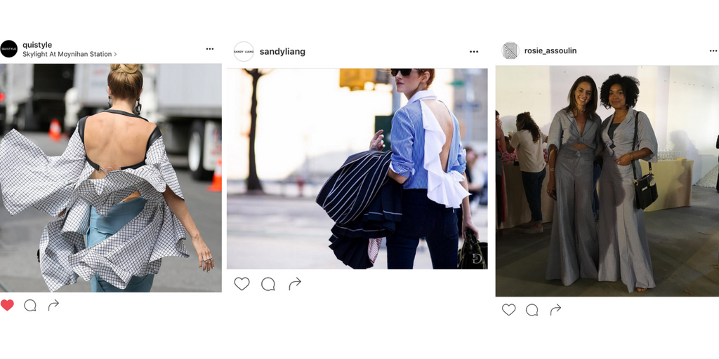 Image Credit, left to right: Instagram.com/quistyle, Instagram.com/sandyliang, Instagram.com/rosie_assoulin