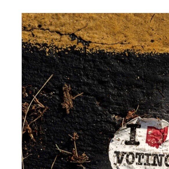 Today I walked the empty lot behind my home where I made this image for Wired magazine in 2020. That story’s subtitle declared, “This fall, thousands will show up to vote only to find out they’ve been purged. Lots of activists&mdash