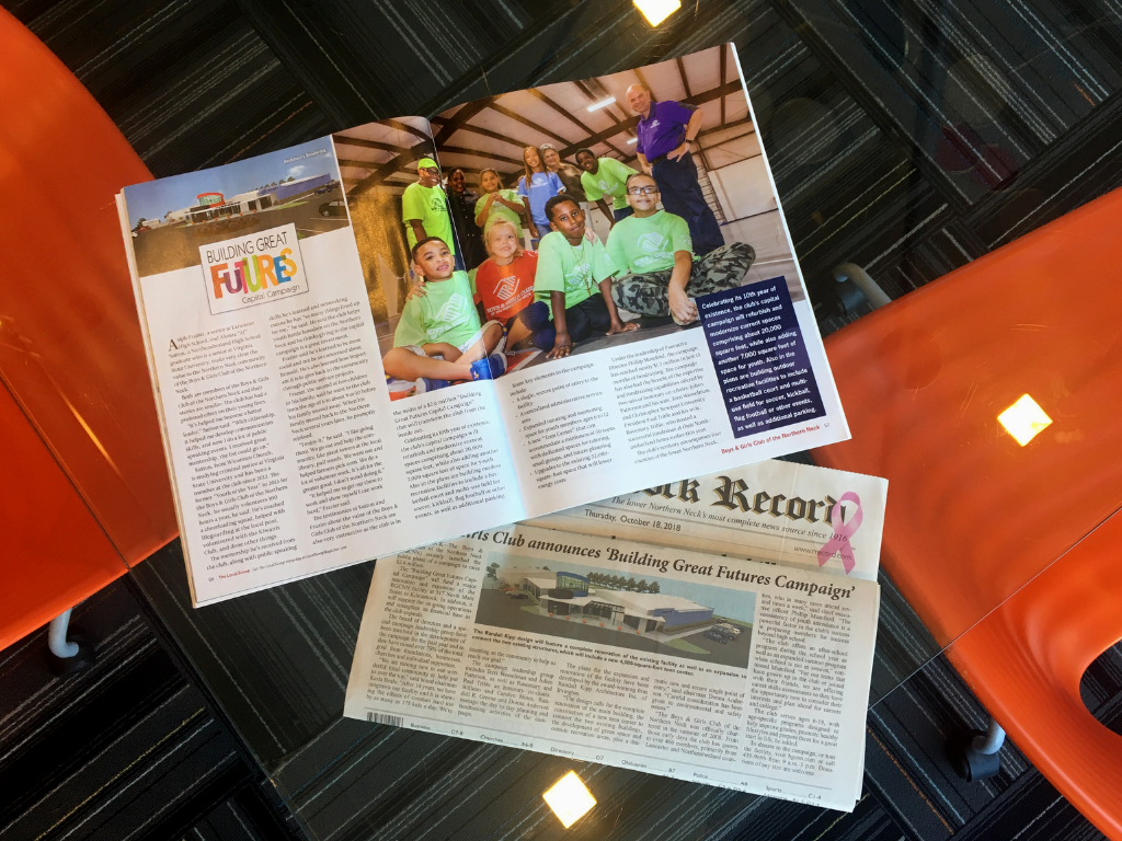 The Local Scoop Magazine and the Rappahannock Record recently shared the news that the Boys and Girls Club of the Northern Neck is renovating and expanding!