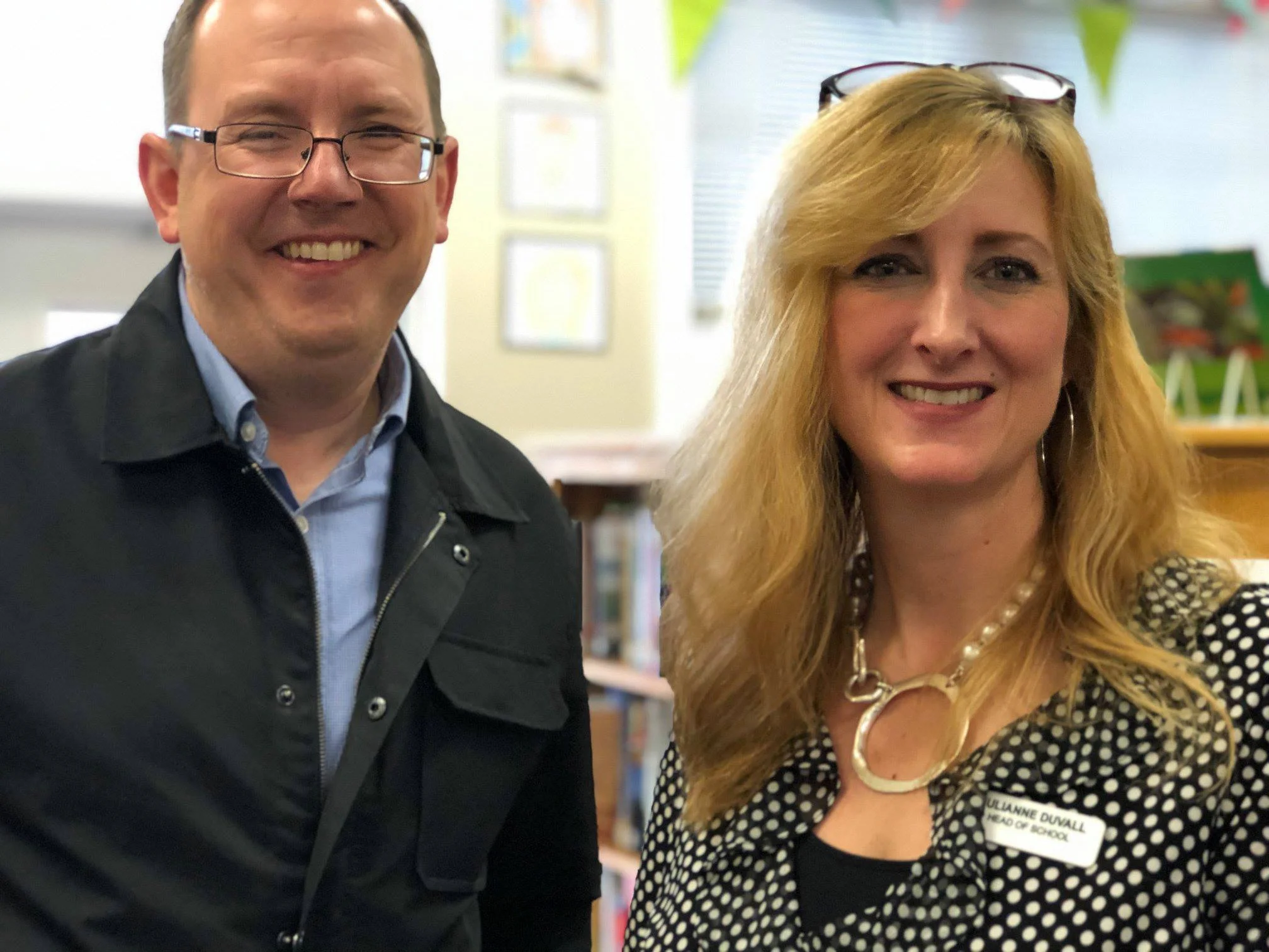 Keith Meberg and Julie Duvall, Chesapeake Academy Head of School