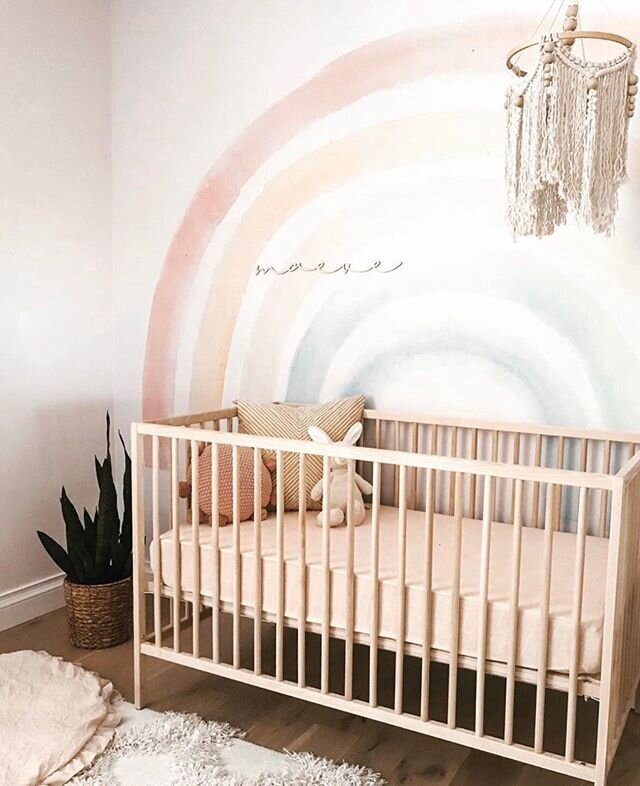 the sweetest little girls nursery featuring our 24&rdquo; name script 🥰