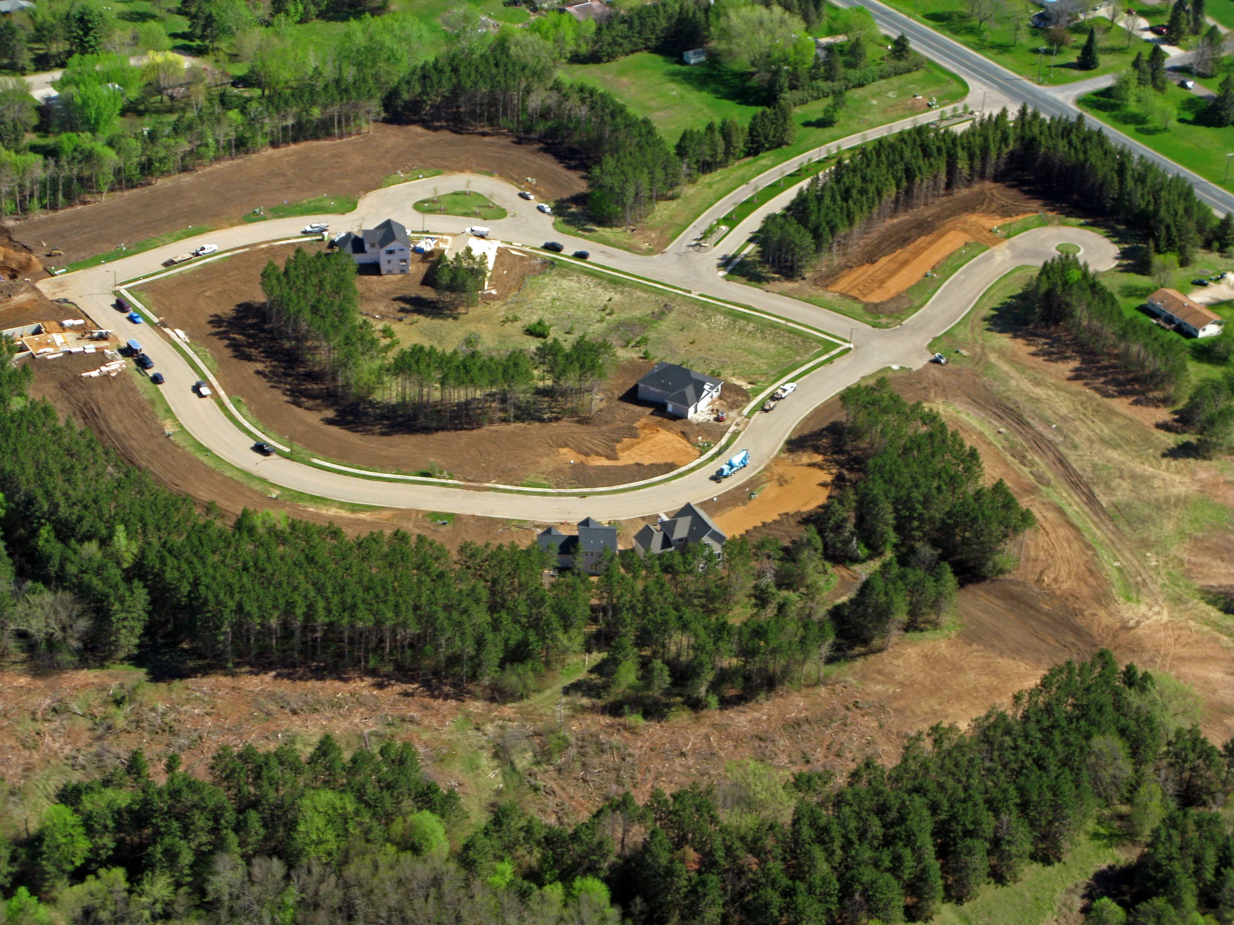 Development off of CTH A near the Willow River May 10, 2018
